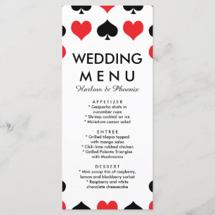 Menú Boda del Casino Hearts Spades