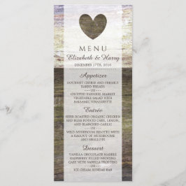 Menú Boda del Corazón de Madera del País