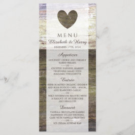 Menú Boda del Corazón de Madera del País