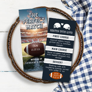 Menú Boda del Día del Juego de los aficionados al parti