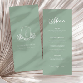 Menú Boda del Escudo del salvia botánica de la ven