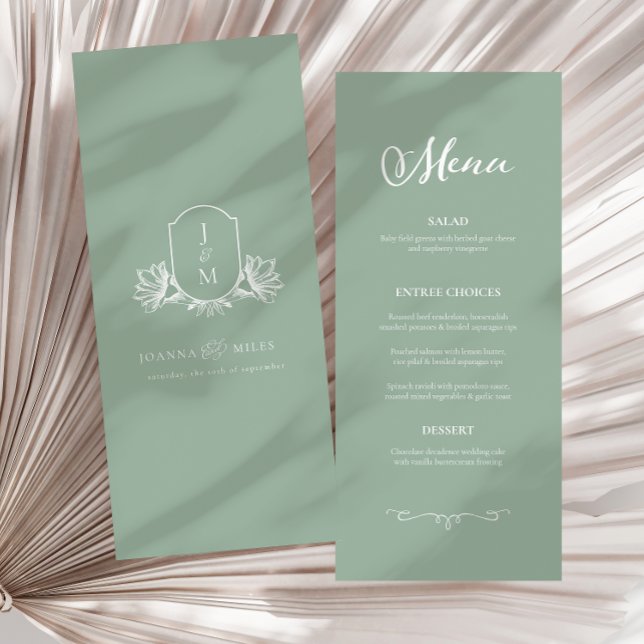 Menú Boda del Escudo del salvia botánica de la ven (Subido por el creador)