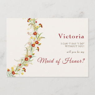 Menú Boda del follaje marino amarillo anaranjado