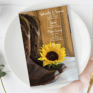 Menú Boda del occidente del girasol del país