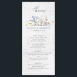 Menú Boda del prado de flores silvestres de primavera c<br><div class="desc">Disfrute de la belleza de la naturaleza en su día especial con nuestro exquisito menú de bodas de acuarela de flores silvestres. Elegante, único y floreciente con amor. Utilice los campos de texto para personalizar su diseño con su propio texto y detalles. Si desea cambiar el estilo de letra, color...</div>