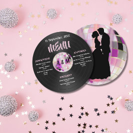 Menú Boda Disco personalizable