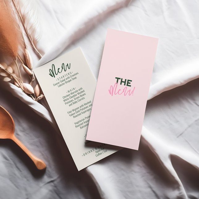 Menú Boda divertida de verano con letras color pastel m (Subido por el creador)