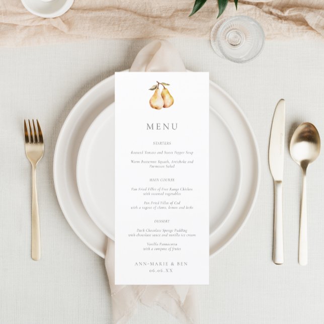 Menú Boda Elegant Pears (Subido por el creador)