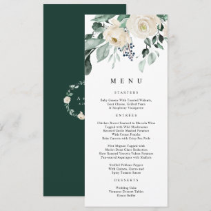 Menú Boda Elegante con Verdor Esmeralda