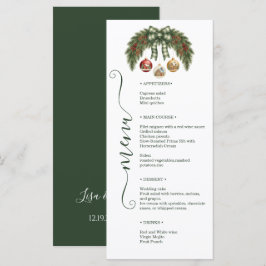 Menú Boda elegante rústica de vacaciones