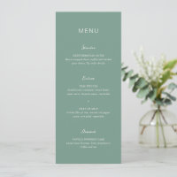 Boda elegante verde silenciada simple
