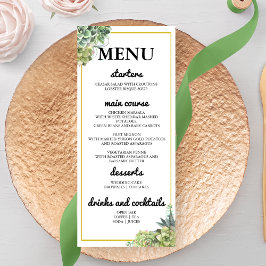 Menú Boda elegante y exitoso