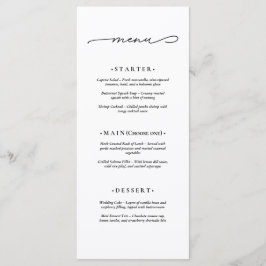 Menú Boda elegante y moderna