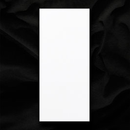 Menú Boda en blanco sencillo de 4" x 9"