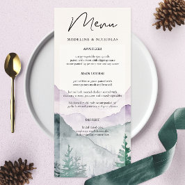 Menú Boda en el Bosque de la Montaña Brumosa