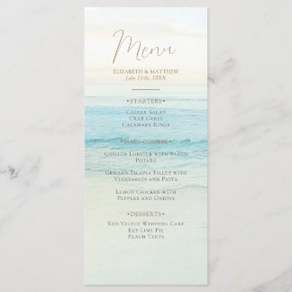 Menú Boda en la playa al atardecer | Boda en la playa j