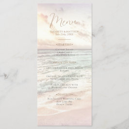 Menú Boda en la playa al atardecer | Boda en la playa j
