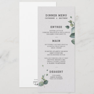 Menú Boda Eucalyptus
