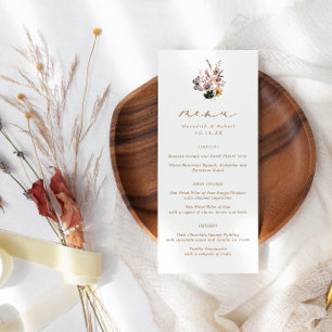 Menú Boda Fall Wildflowers