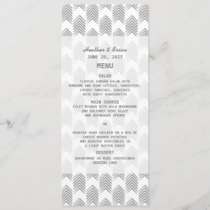Menú Boda Flechas tribales grises