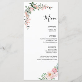 Menú Boda Flor de Rosa Rubor