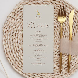 Menú Boda Flor Silvestre Neutral