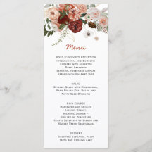 Boda floral acuarela boho otoño