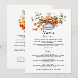 Menú Boda Floral Caqui