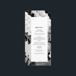 Menú Boda Floral de color de agua para personas negras<br><div class="desc">Un hermoso diseño boda de acuarela blanca y negra con peonías. Un elegante . Un diseño elegante perfecto para todo aquel que ame las flores de color marrón, los ilustraciones en blanco y negro y la papelería boda con temática botánica. Un diseño único de carta de boda en blanco y...</div>