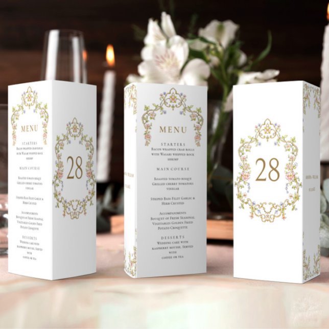 Menú Boda floral de la orquesta victoriana Grace (Subido por el creador)