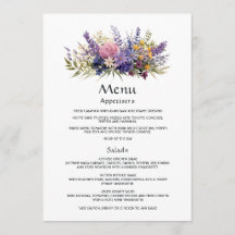 Boda floral de lavanda digital