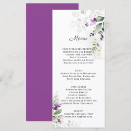 Menú Boda floral de Lavender