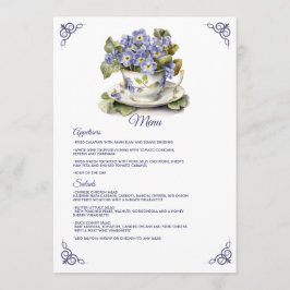 Menú Boda Floral de Prímula Vespertina Común Crepuscula