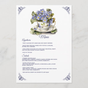 Menú Boda Floral de Prímula Vespertina Común Crepuscula