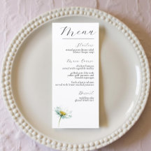 Boda floral elegante de margarita acuarela