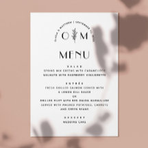 Boda floral en blanco y negro moderno | Minimalist