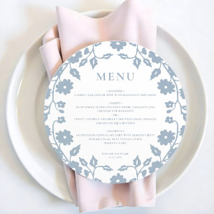 Menú Boda Floral Folclórico Rodeado Con Encanto Du