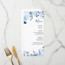 Boda floral francesa azul moderna