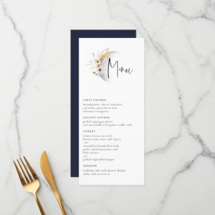 Menú Boda Floral Gilded Moon Boho