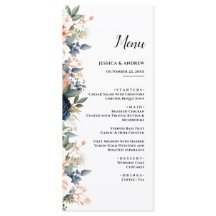 boda floral rústica moderna roja y azul marino