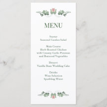 Boda Folk Flores Silvestres Verde Salvia