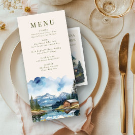 Menú Boda forestal Country Lake Mountain