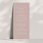 Menú Boda formal de caligrafía clásica de tonos rosados<br><div class="desc">Este diseño es parte de una colección; por favor,  póngase en contacto conmigo si necesita ayuda para encontrar diseños o productos coincidentes; También está disponible en colores alternativos</div>