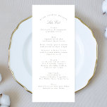 Menú Boda formal de caligrafía verde sabio clásico<br><div class="desc">Este diseño es parte de una colección; por favor,  póngase en contacto conmigo si necesita ayuda para encontrar diseños o productos coincidentes; También está disponible en colores alternativos</div>