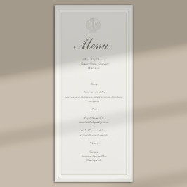 Menú Boda Formal Náutica de Conchas Marinas Ecru