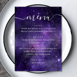 Menú Boda Galaxia Celestial | Noche Estelar Cósmica