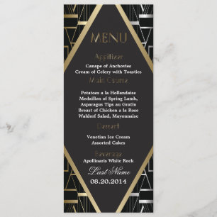 Menú Boda Gatsby Deco clásico 2