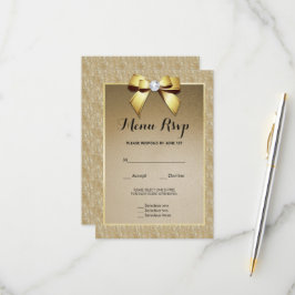 Menú Boda Gem Gold & Stylish RSVP