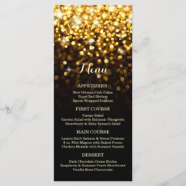 Menú Boda Gold Black Hollywood Glitz Glam