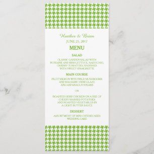 Menú Boda Green Houndstoth